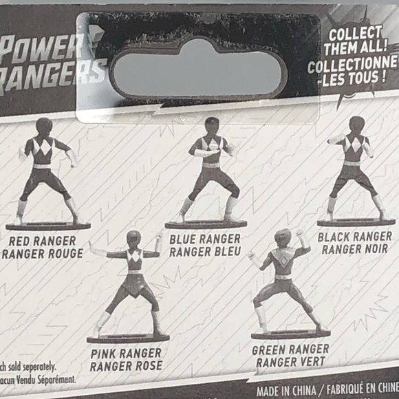 Power Rangers Action Figures Collectible Play Set | Blue Black Green Red & Pink - Picture 5 of 16